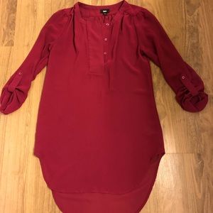 Berry colored tunic top